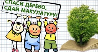 Сдай макулатуру - сохрани дерево!